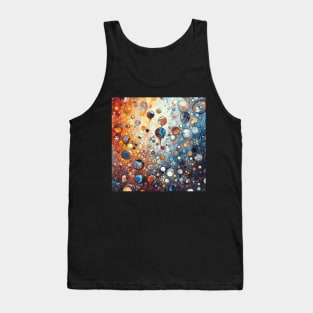 Psychedelic looking abstract illustration of bubbles Tank Top